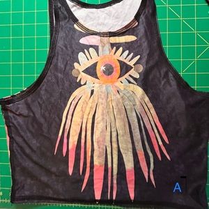 11 different teeki yoga tops. Same style- to waist. $16 for one.